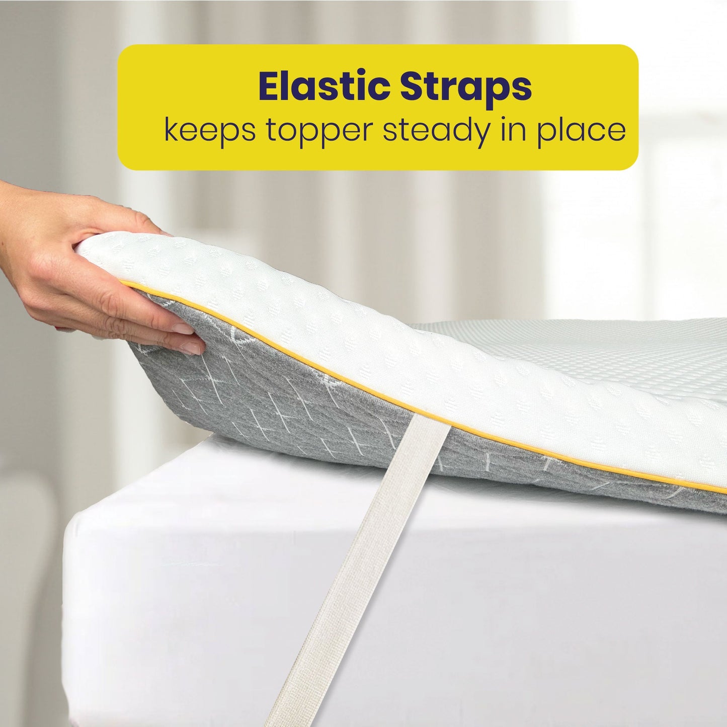 Brightr® Aurora Deluxe 2 in 1 Memory Foam mattress topper
