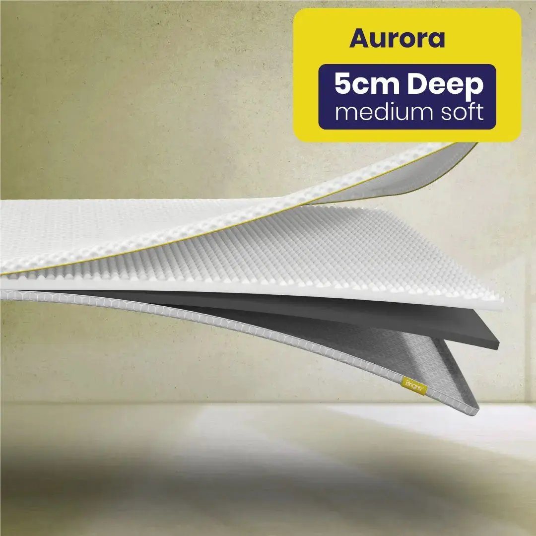 Brightr® Aurora 2 in 1 Memory Foam mattress topper