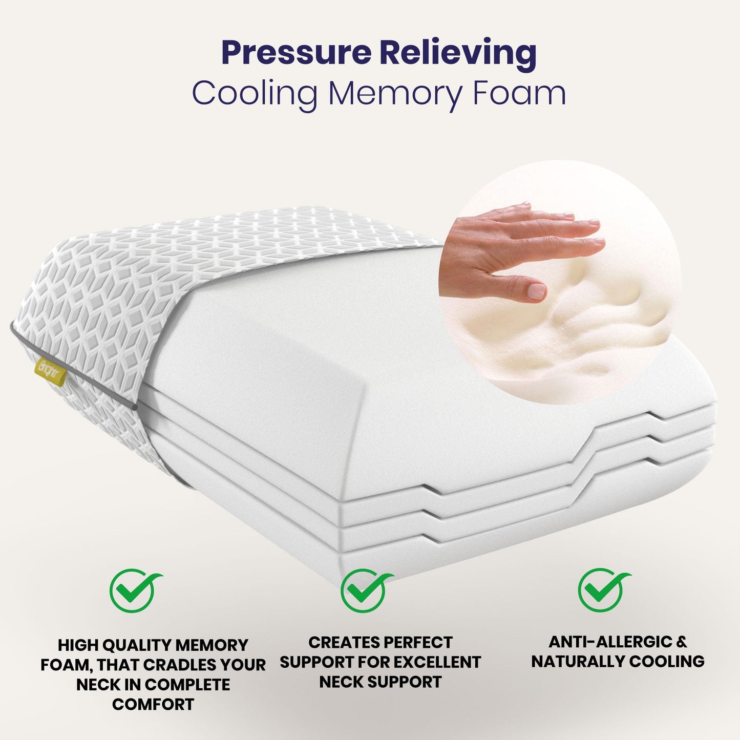 Brightr® Eclipse Adjustable Firm pillow