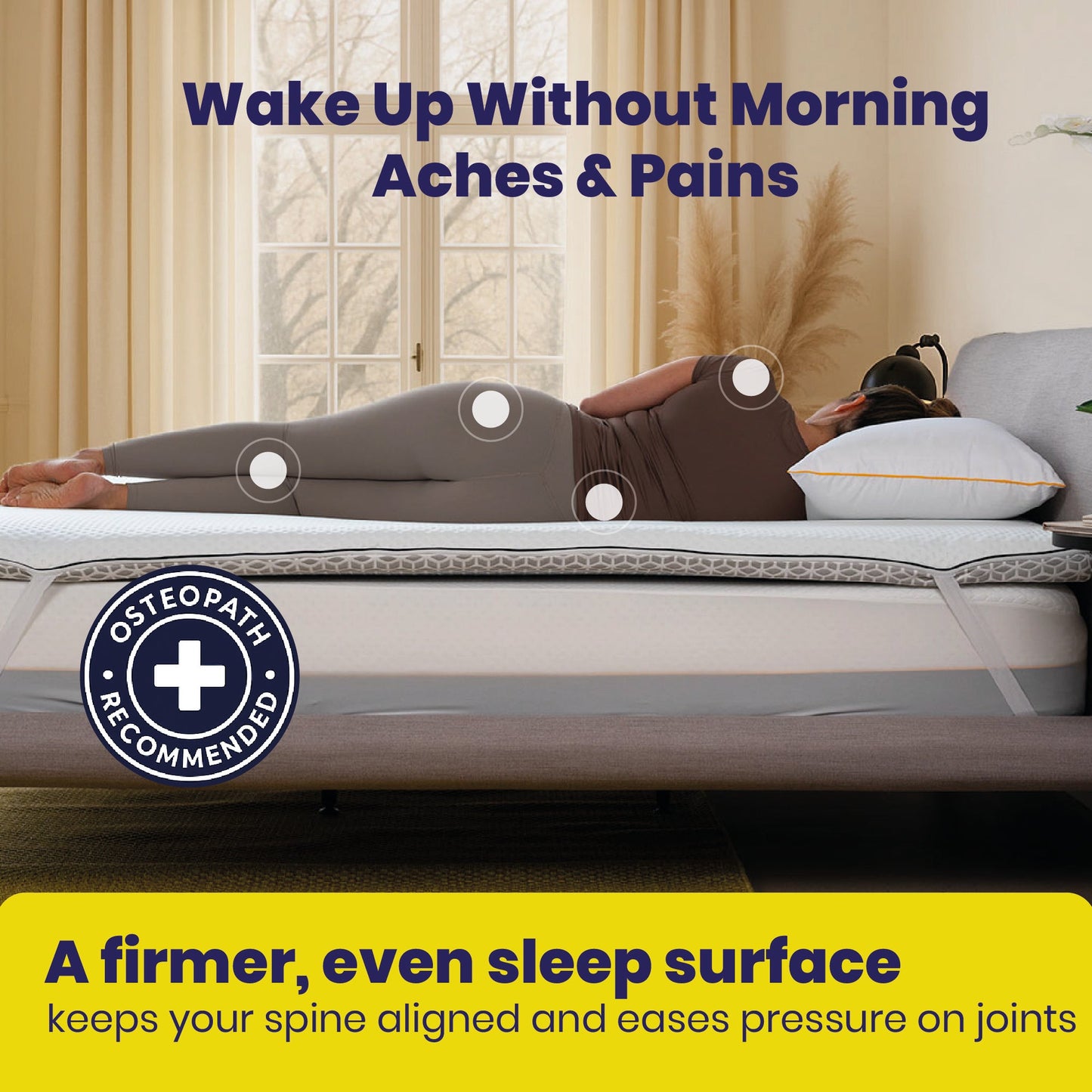 Brightr®  Titan Deluxe 2 in 1 Mattress Topper  - Firm/Extra Firm