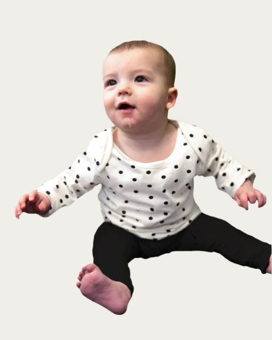 Baby Long Sleeve T-shirt in Spots