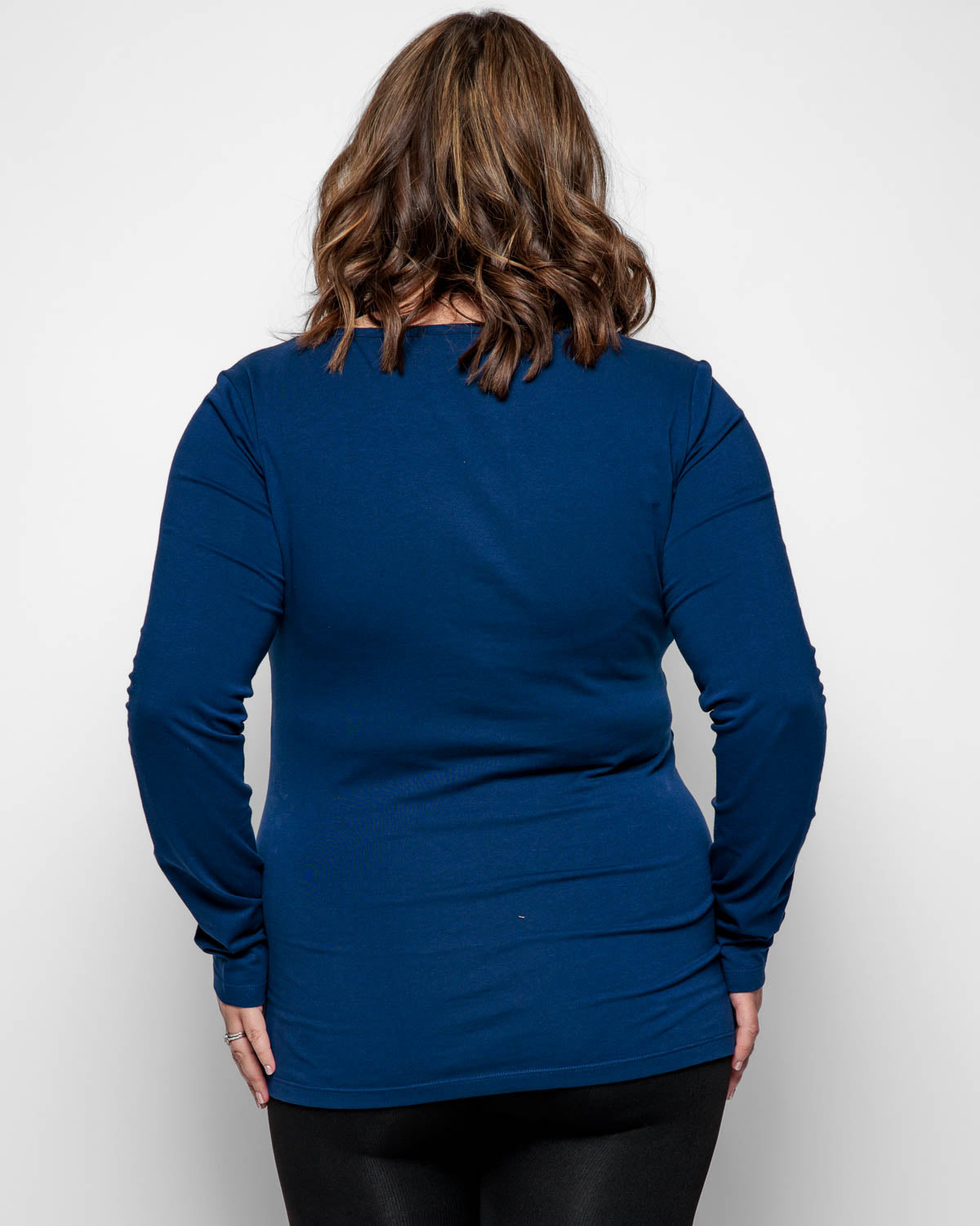 MATERNITY LONG SLEEVE TOP IN NAVY