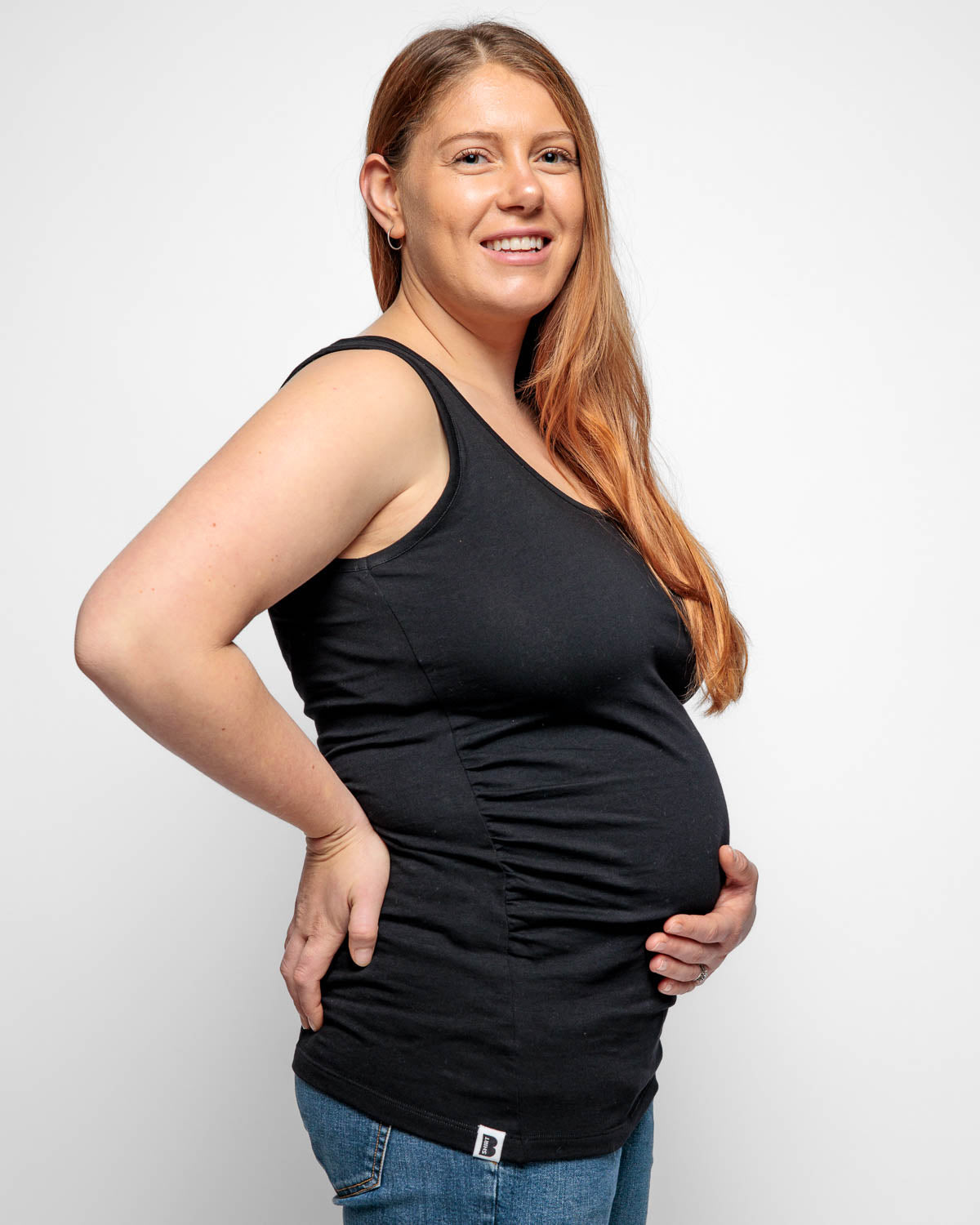 MATERNITY VEST IN BLACK