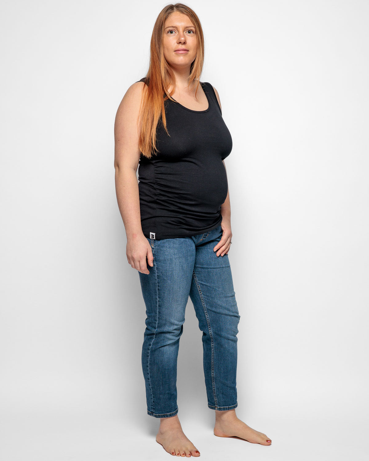 MATERNITY VEST IN BLACK