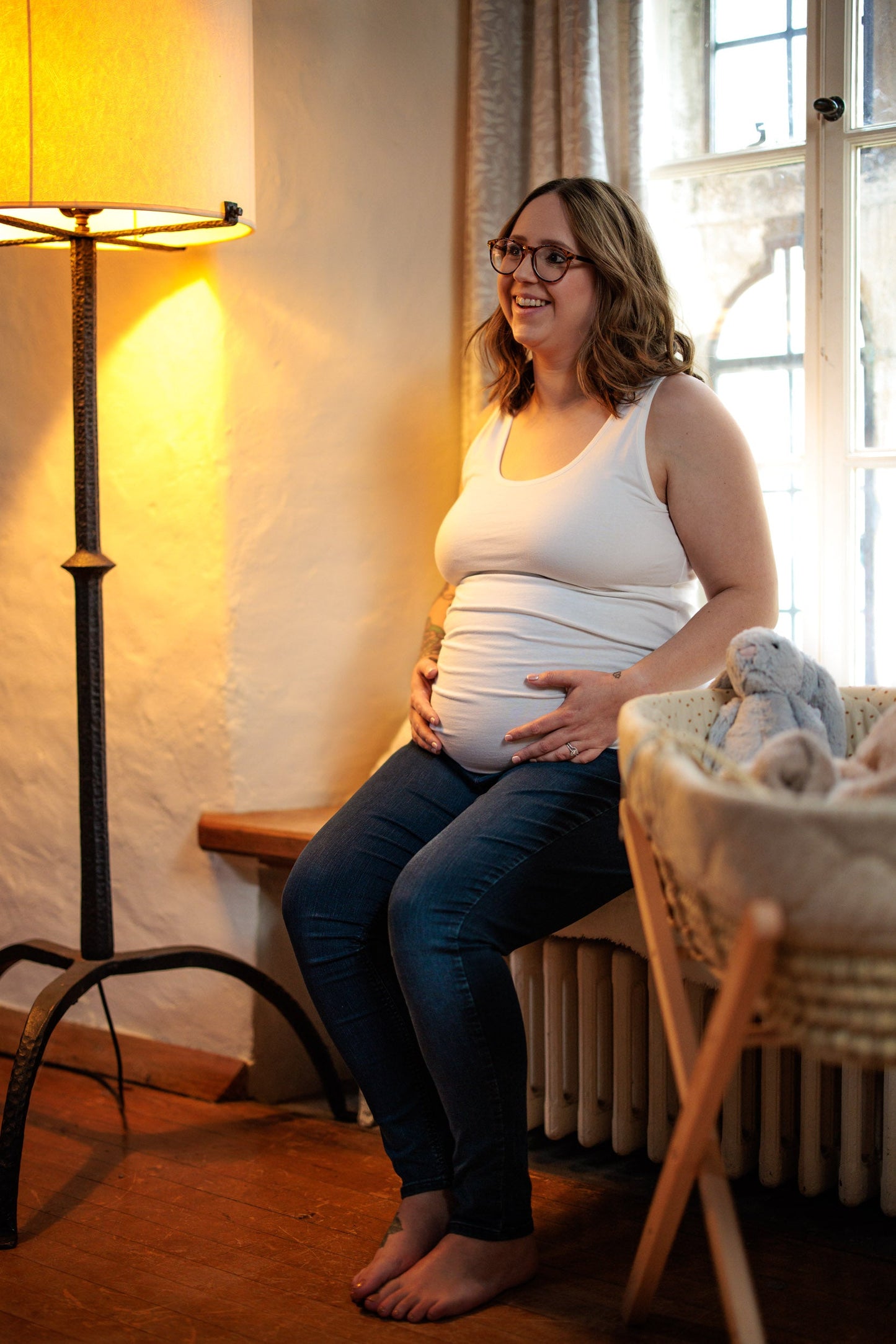 MATERNITY VEST IN WHITE