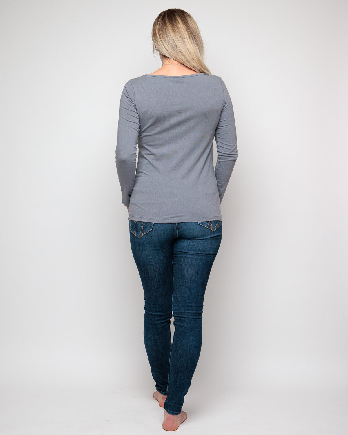 Nursing long sleeve t-shirt in Grey