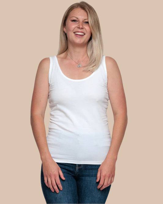 WOMEN'S VEST IN WHITE