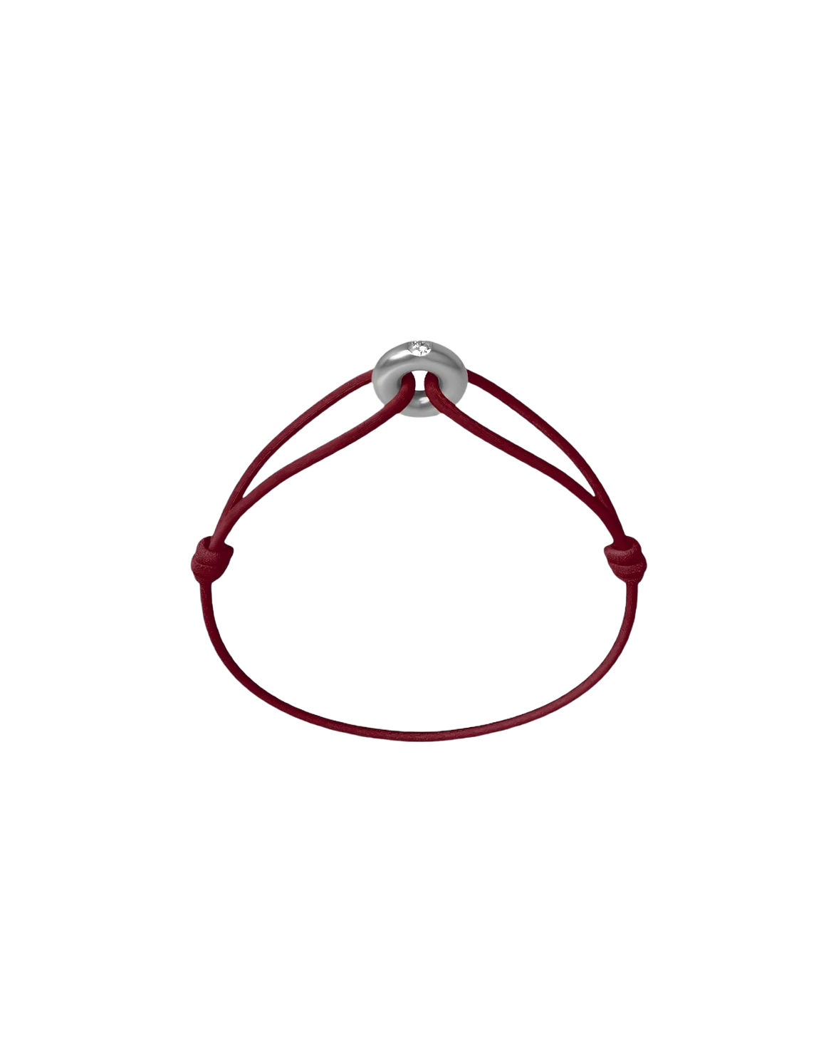 Mini Silver Soho Diamond Cord Bracelet