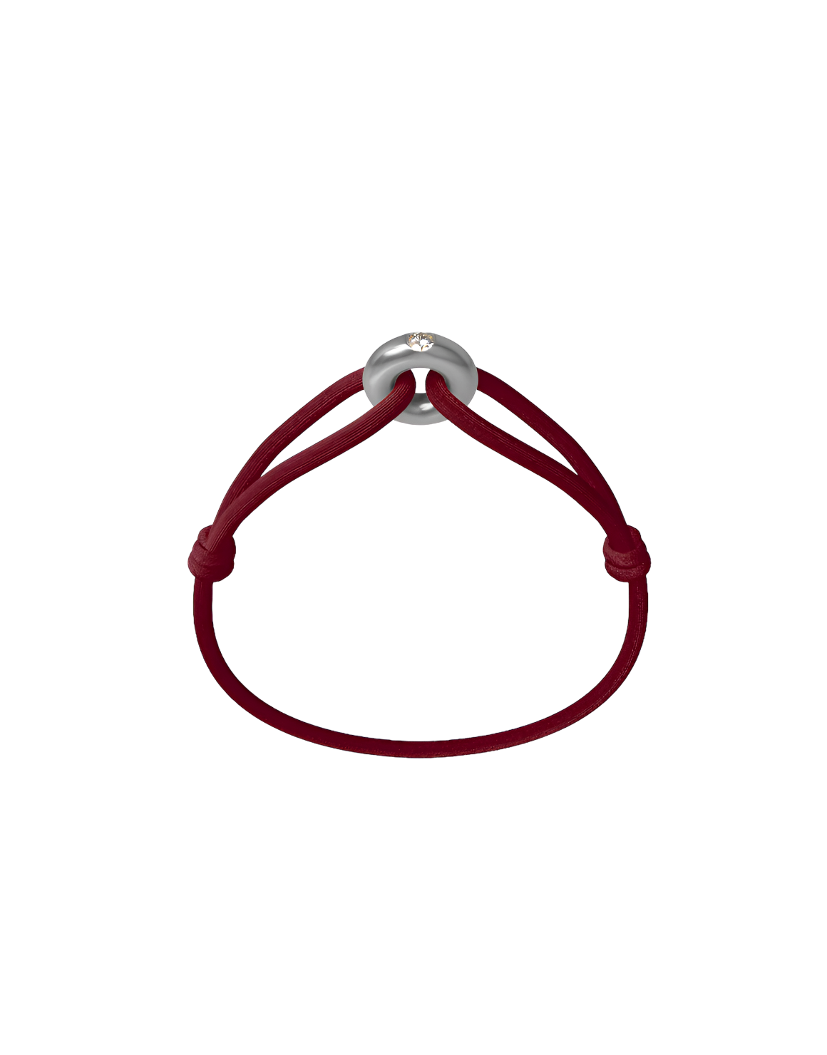 Silver Soho Diamond Cord Bracelet