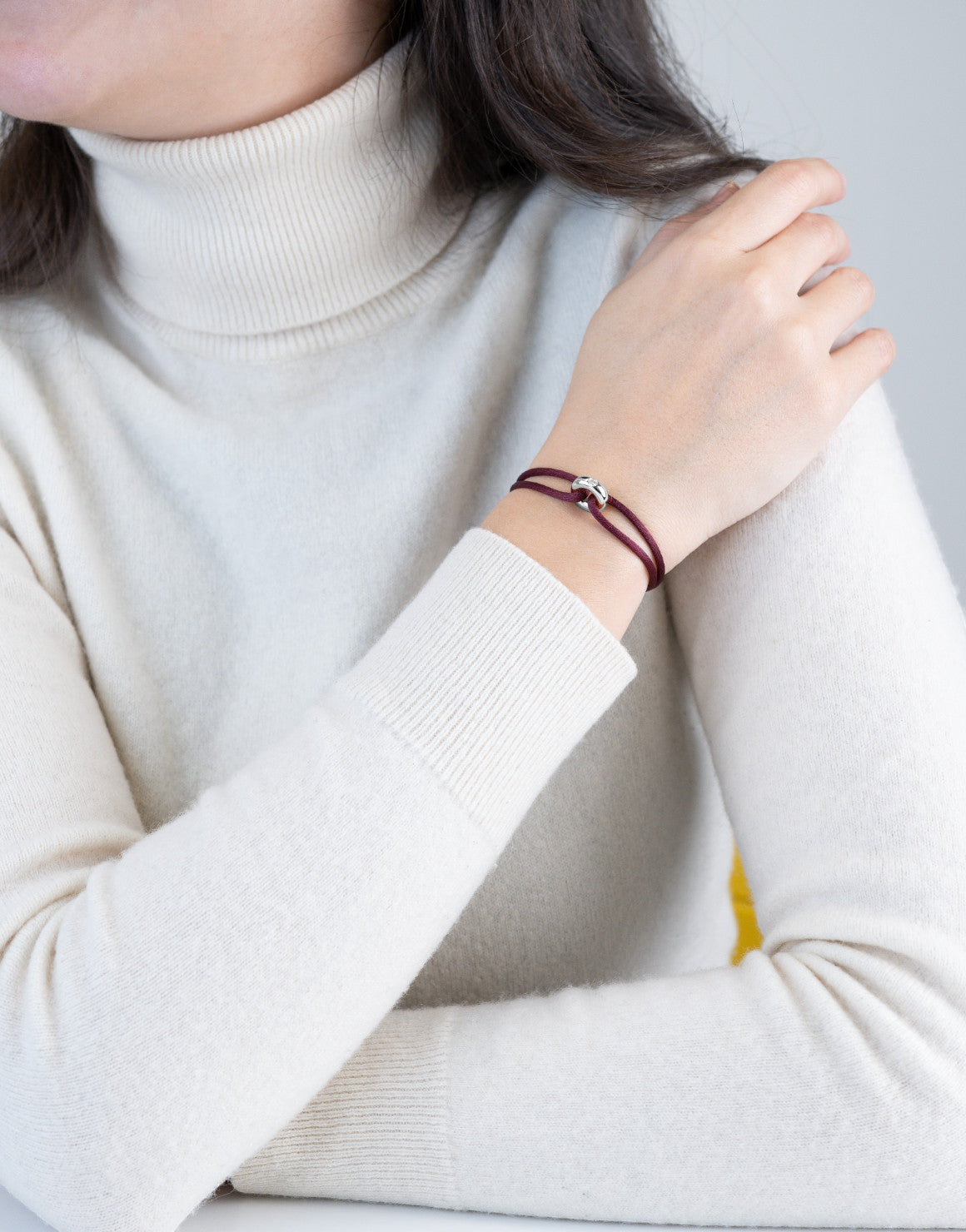 Silver Soho Diamond Cord Bracelet