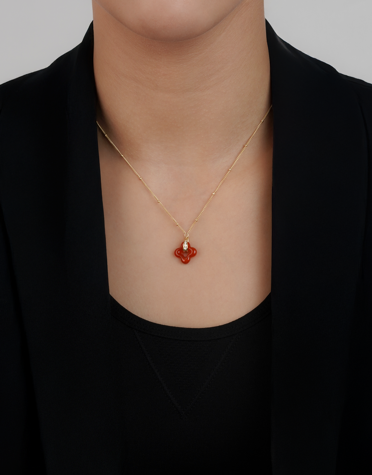Golden Clover Necklace