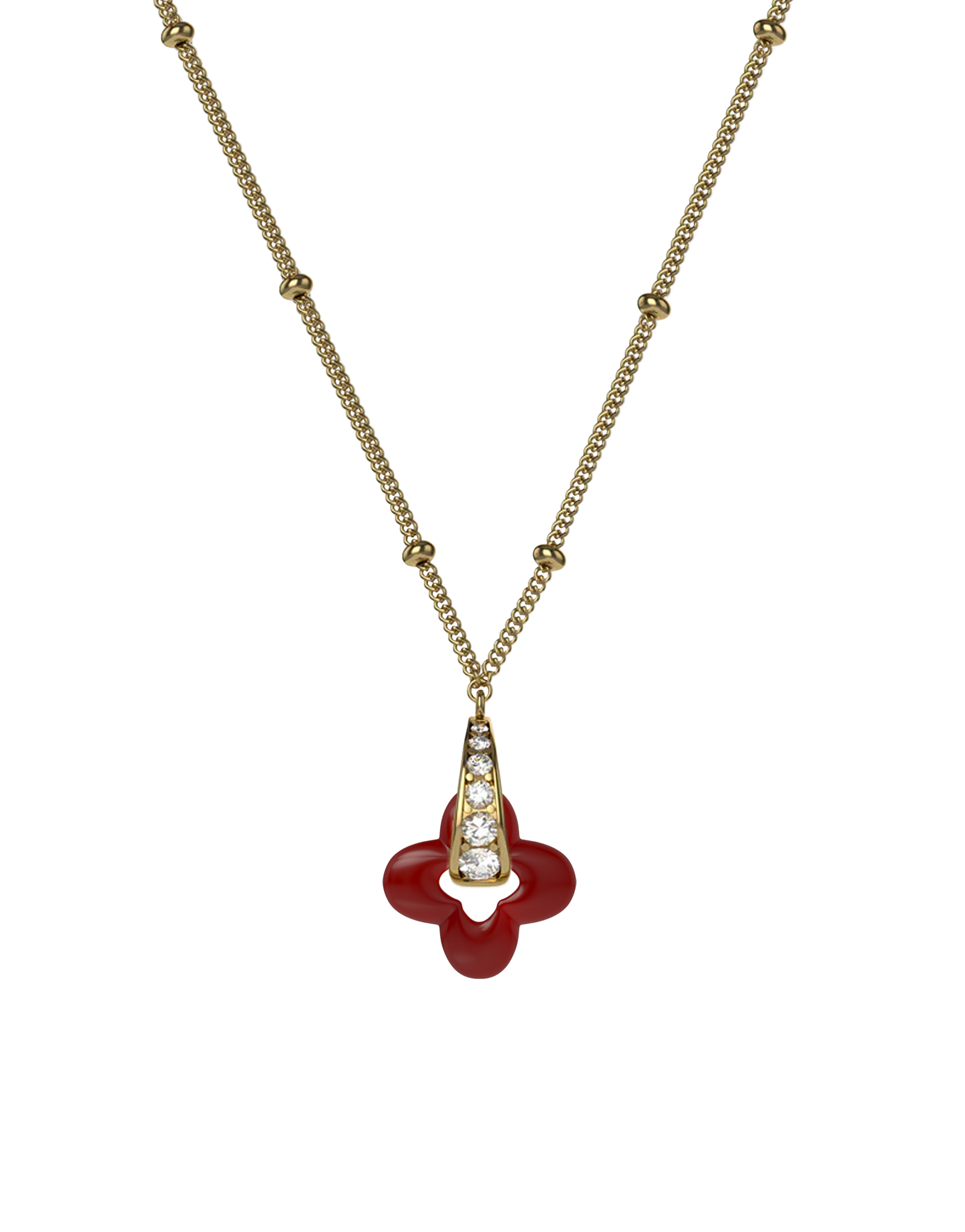 Golden Clover Necklace