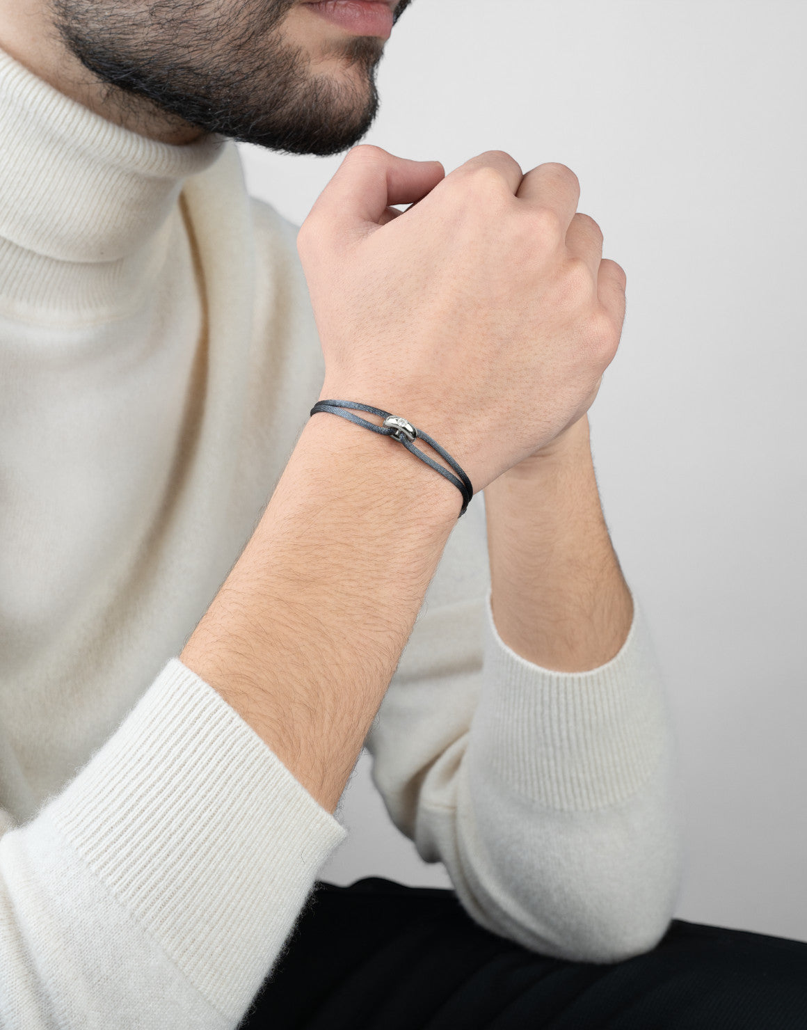 Silver Soho Diamond Cord Bracelet