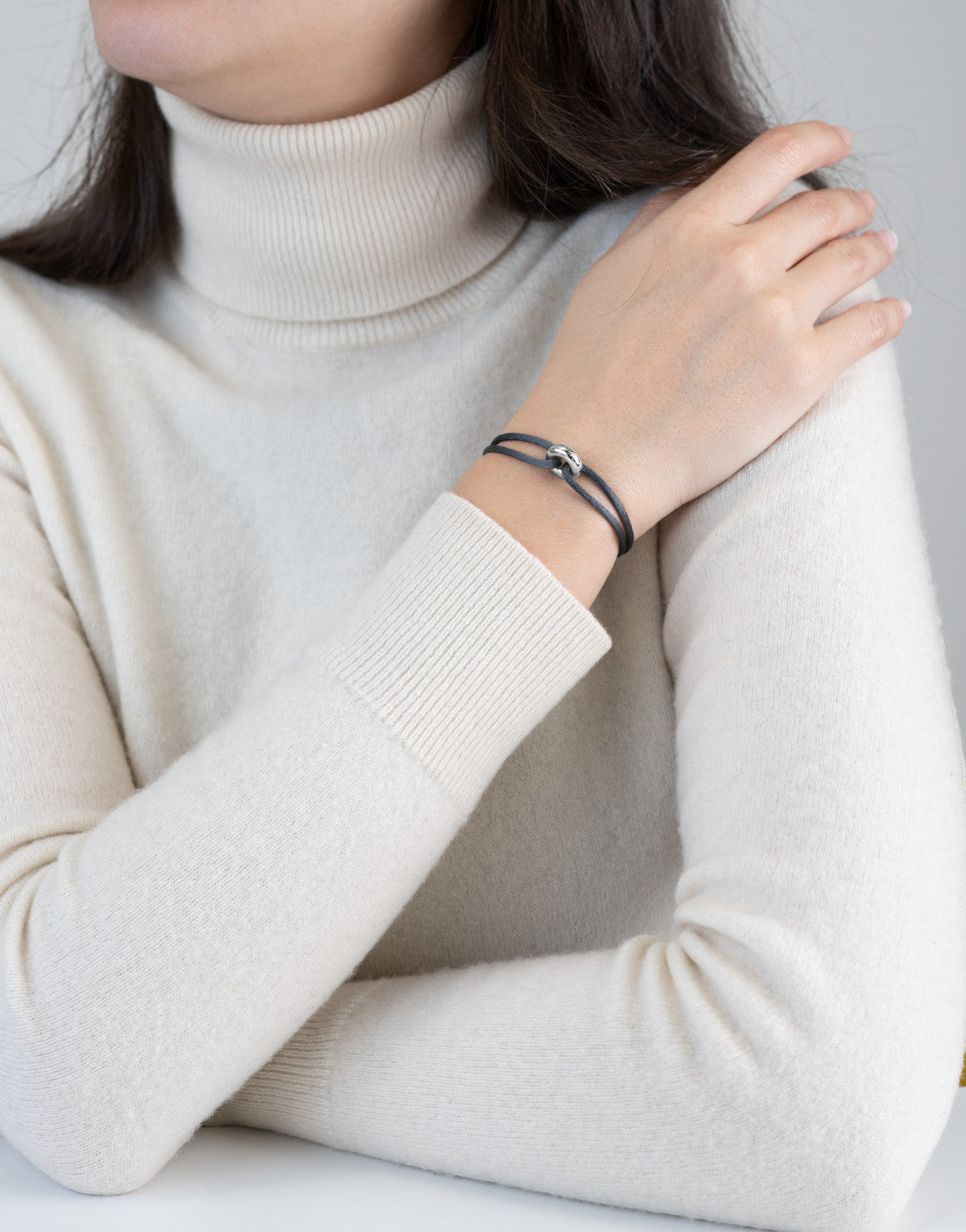 Silver Soho Cord Bracelet