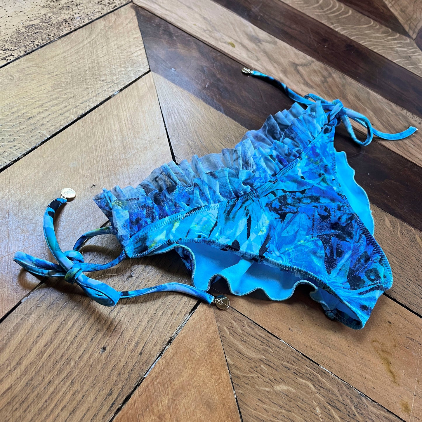 Boho Style Ruffle Bikini Blue Butterfly Carmen Lucia