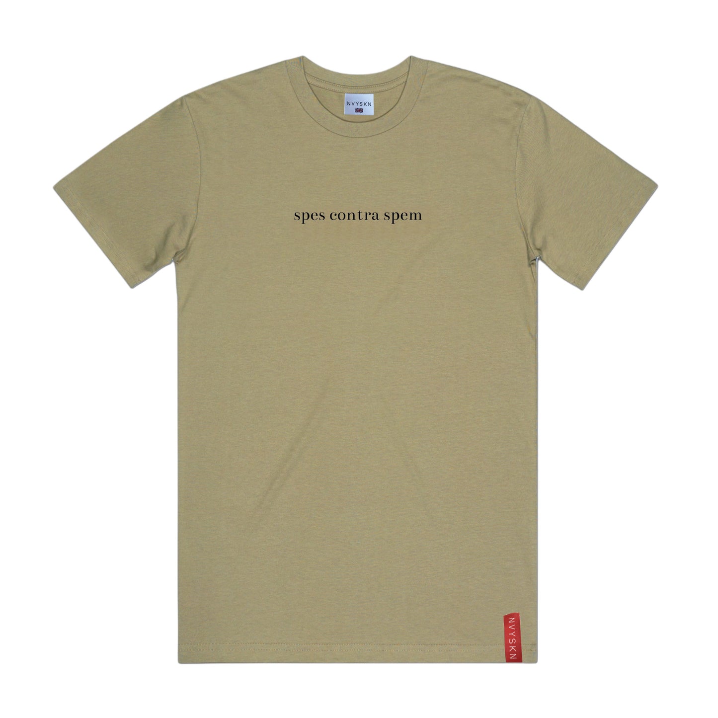 NVYSKN Mens Cotton Latin Design T Shirt “Spes Contra Spem”