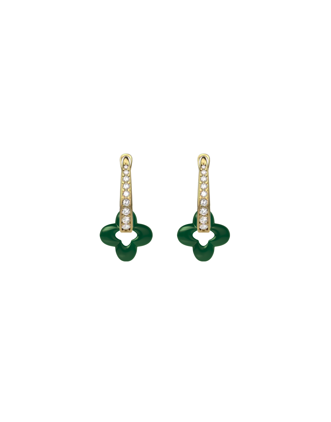 Golden Clover Earrings
