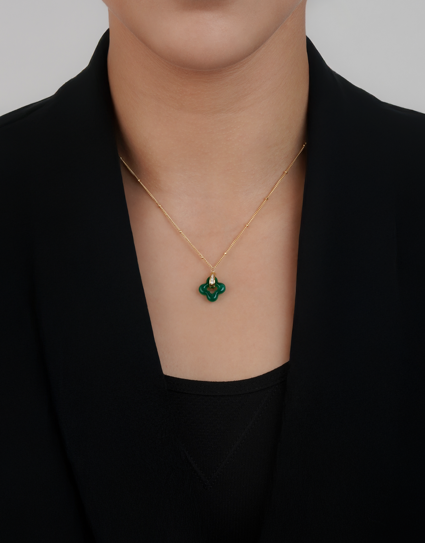 Golden Clover Necklace