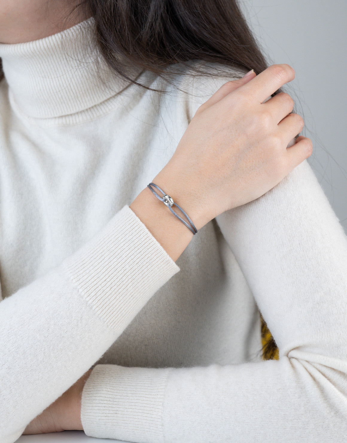 Mini Silver Soho Cord Bracelet