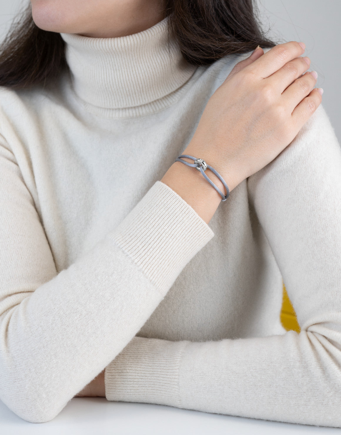 Silver Soho Diamond Cord Bracelet