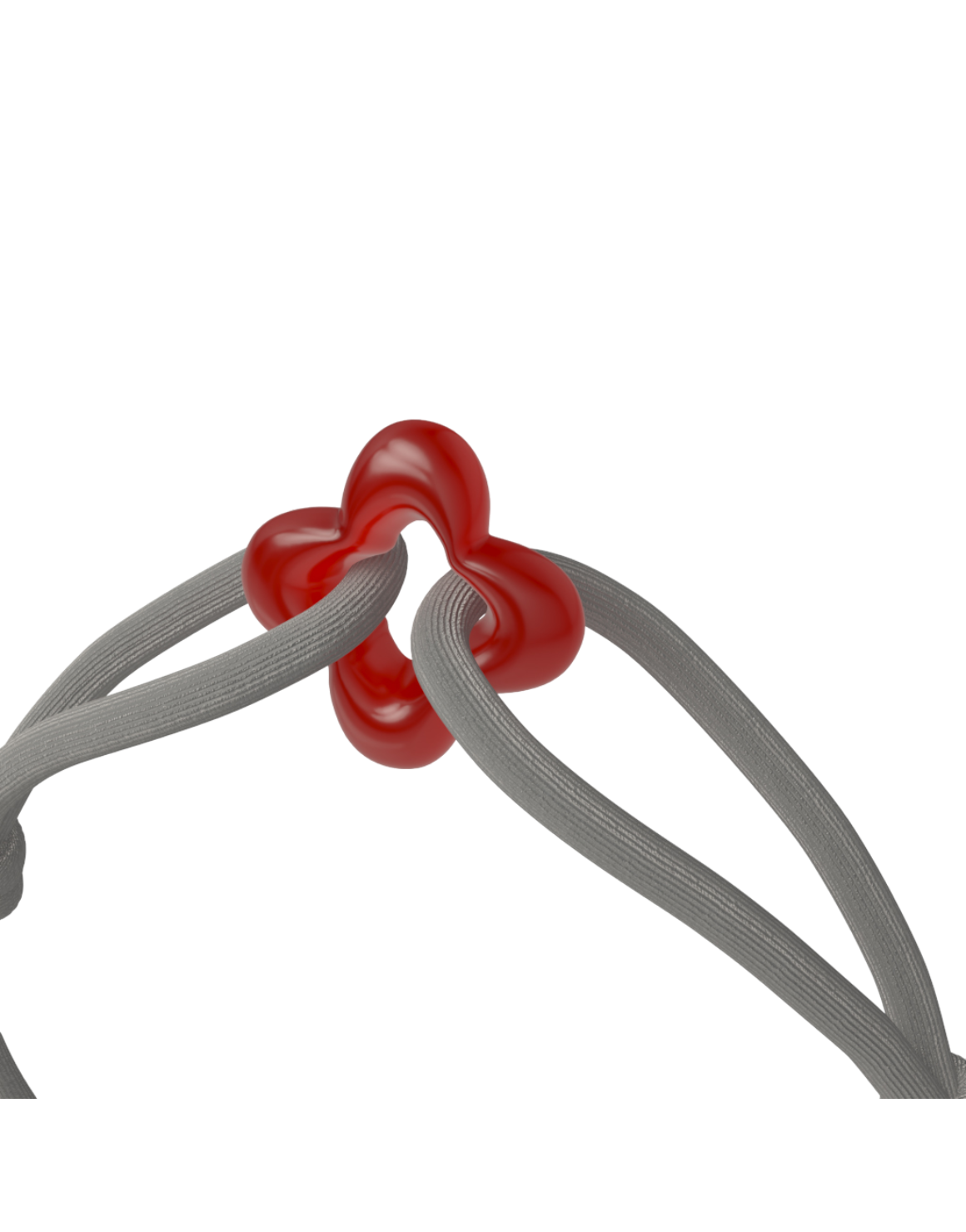 Red Clover Cord Bracelet