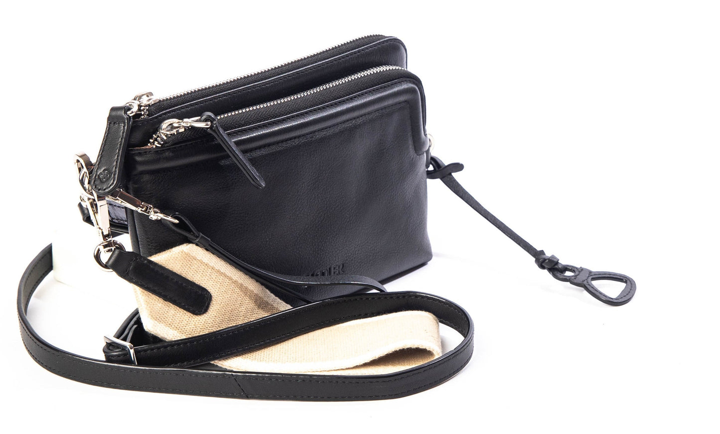 Heather Leather Clutch & Crossbody Bag - Handmade by Saddler – Versatile & Compact