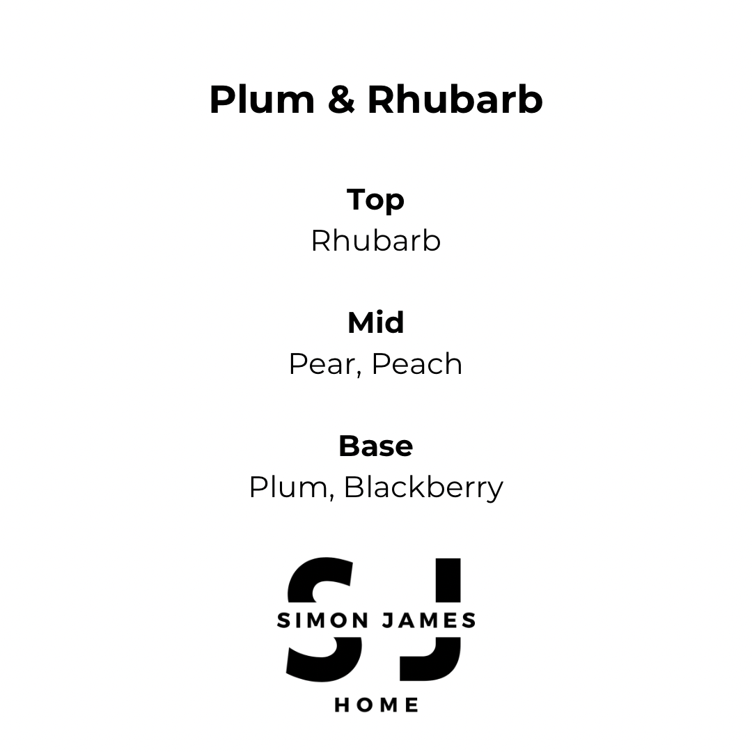 Plum & Rhubarb Handmade Soy Wax Candle