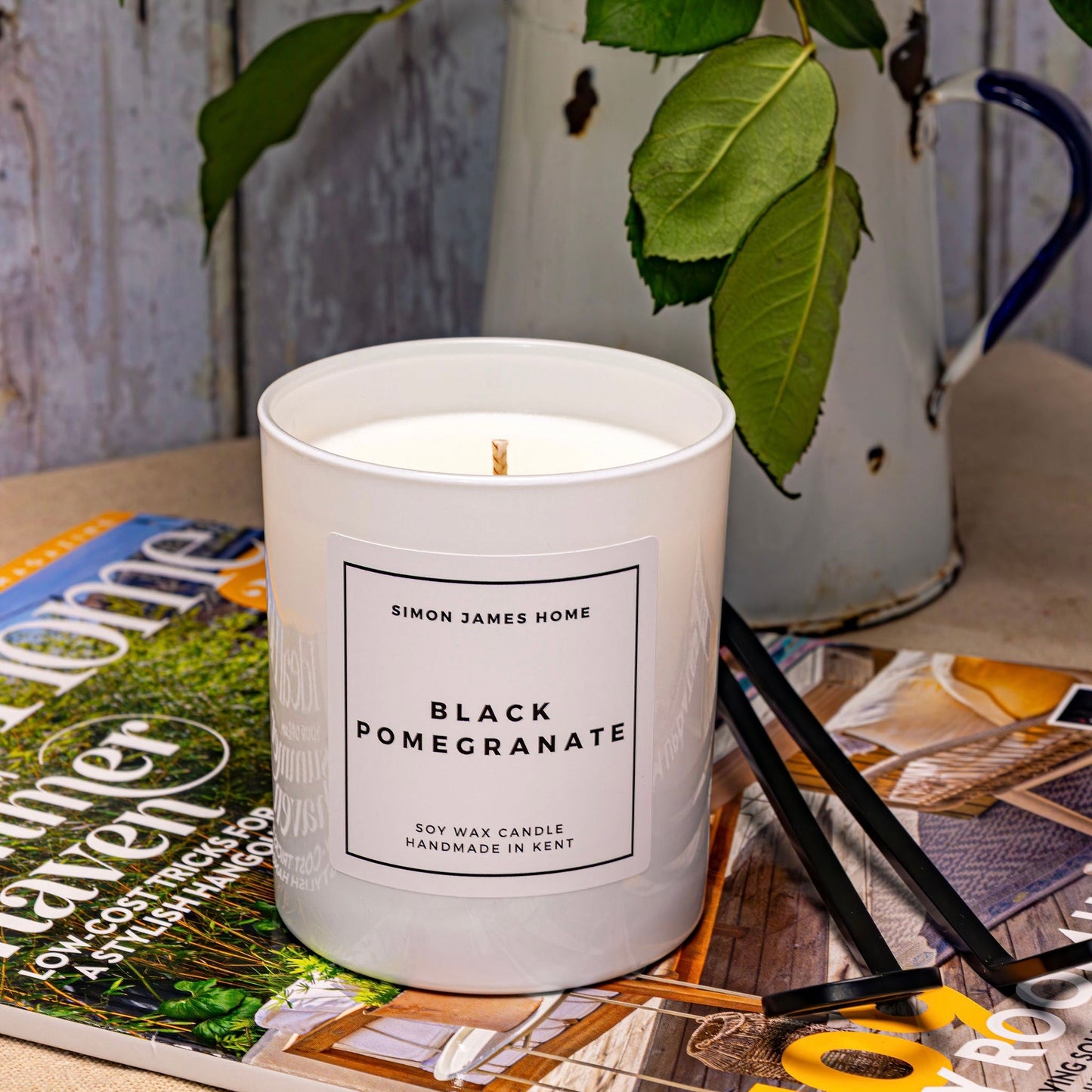 Black Pomegranate Handmade Soy Wax Candle