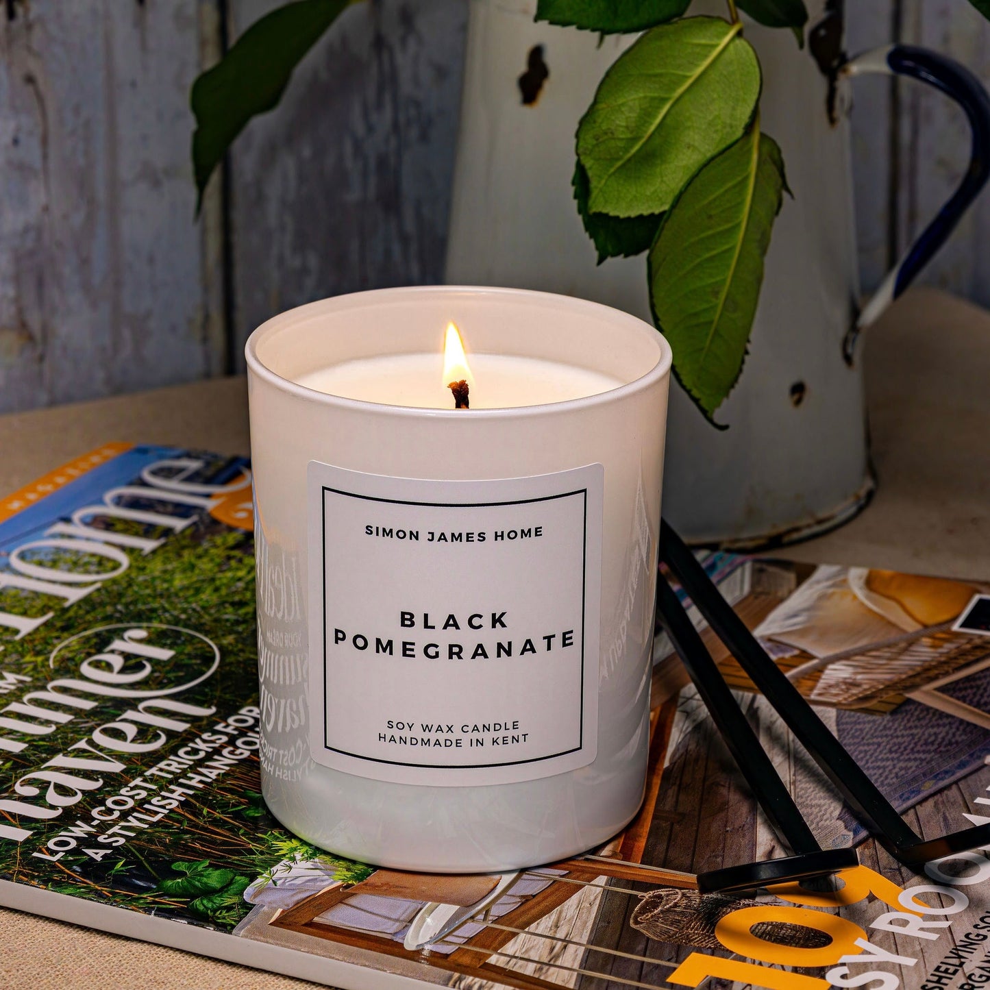 Black Pomegranate Handmade Soy Wax Candle