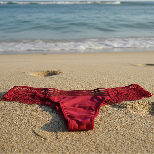 Love In A Mist Women's Brazilian Knickers In Wine