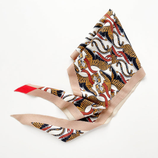 Tiger Reverie Cashmere Scarf - Unisex Luxury Silk Blended Scarf