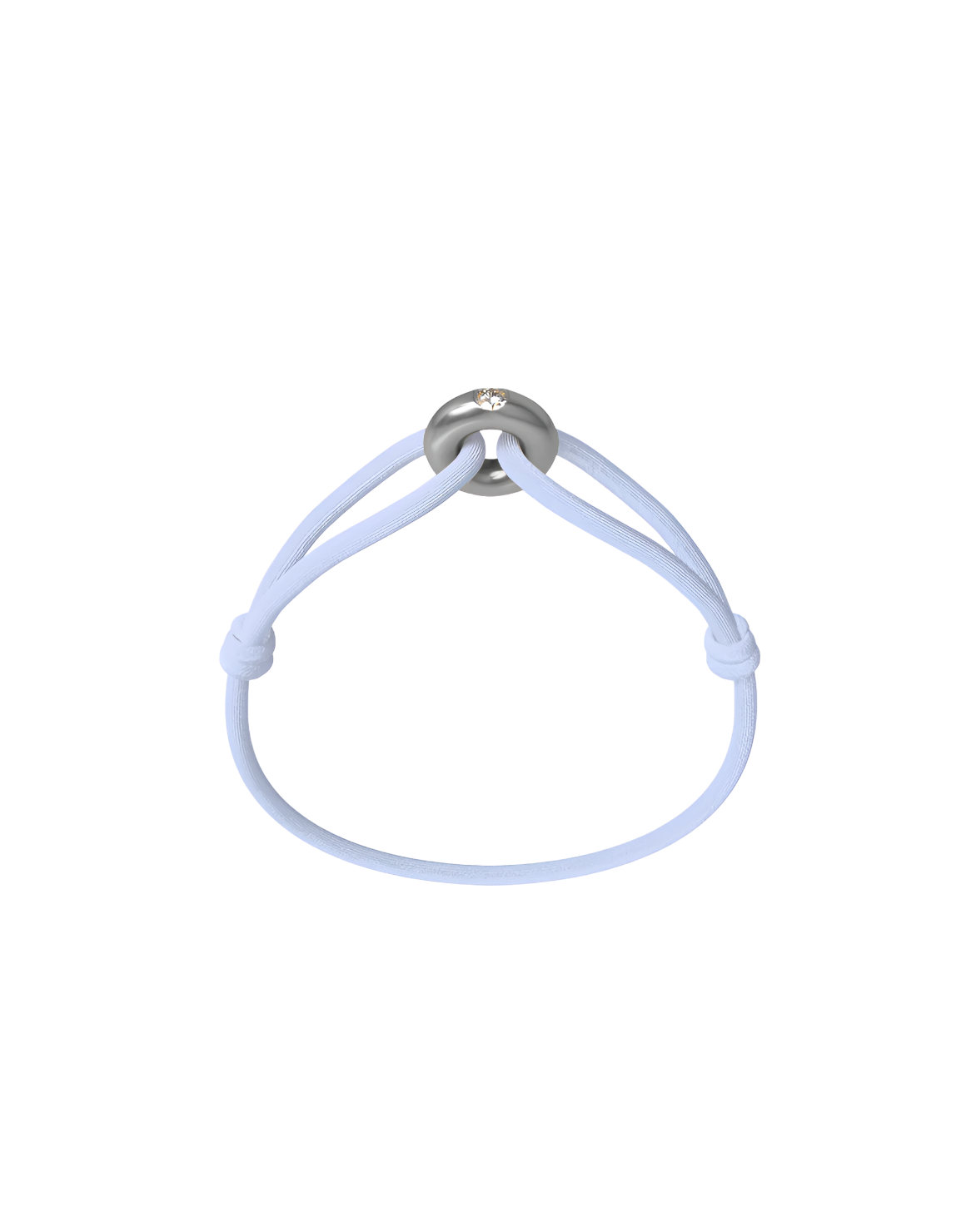 Silver Soho Diamond Cord Bracelet