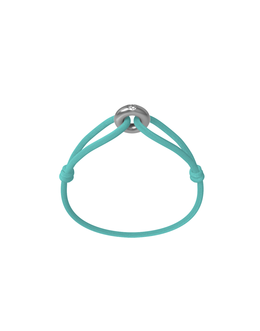 Silver Soho Diamond Cord Bracelet