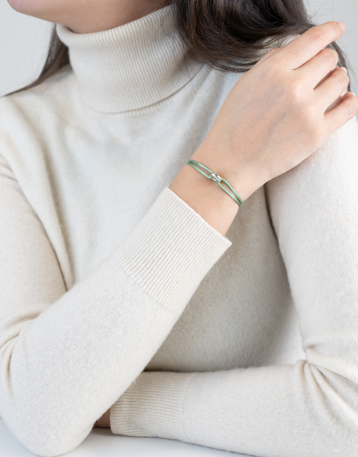 Mini Silver Soho Cord Bracelet