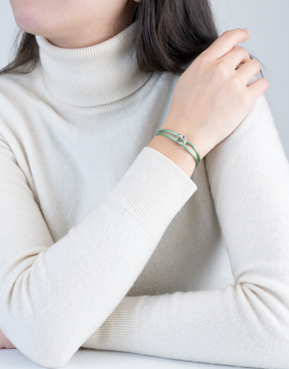 Silver Soho Diamond Cord Bracelet