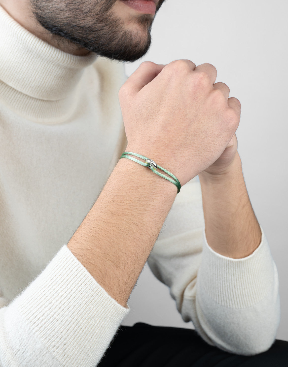 Silver Soho Diamond Cord Bracelet