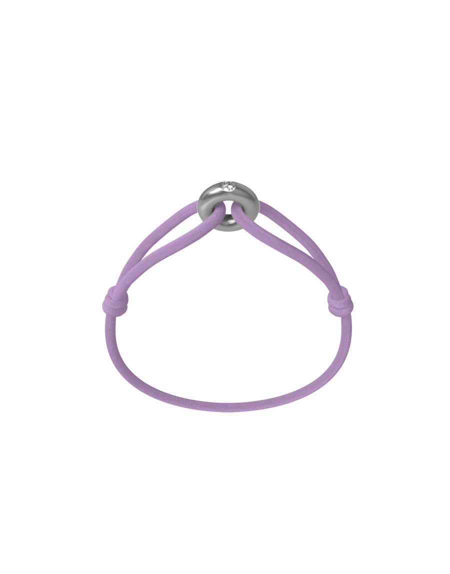 Silver Soho Diamond Cord Bracelet