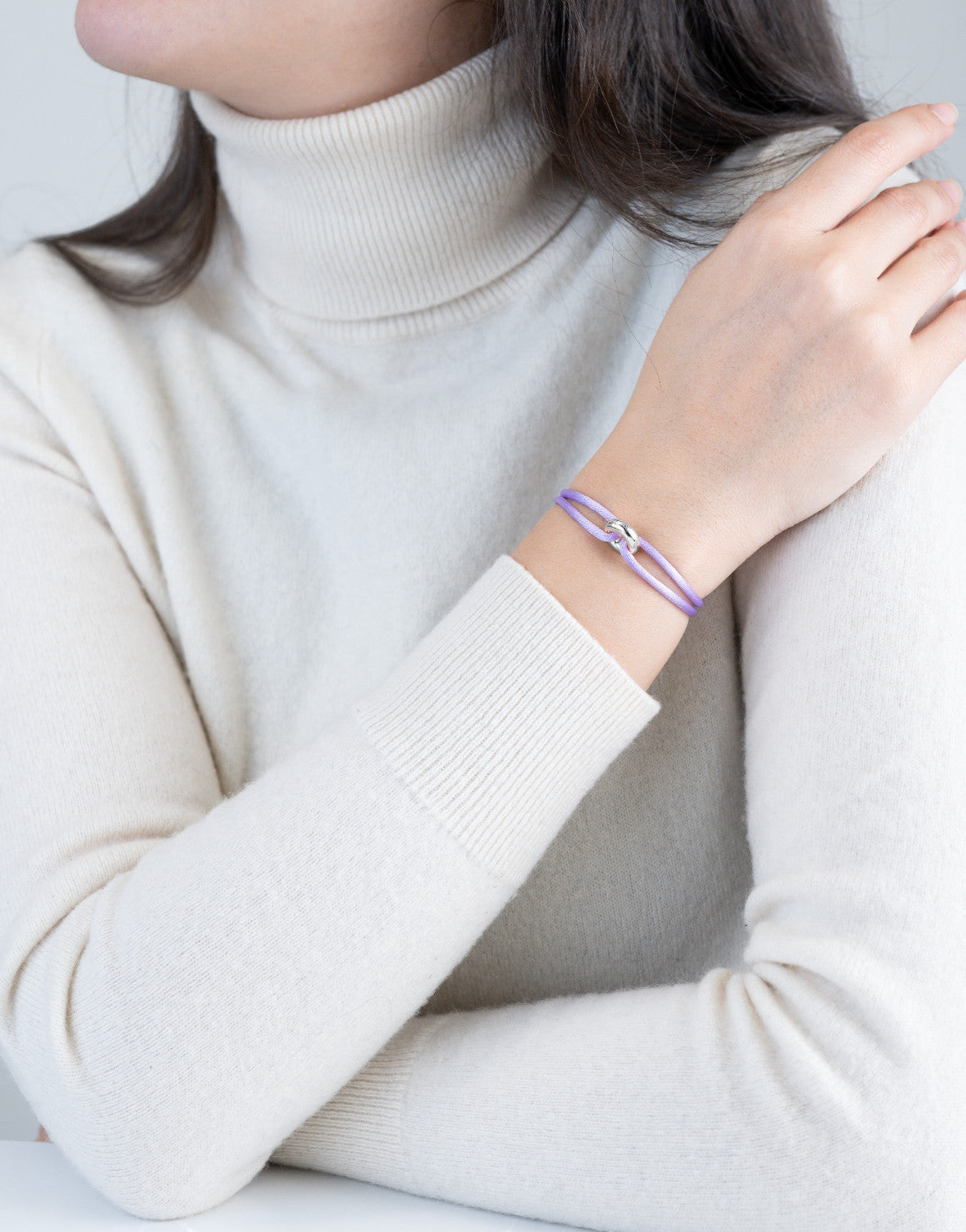 Silver Soho Cord Bracelet
