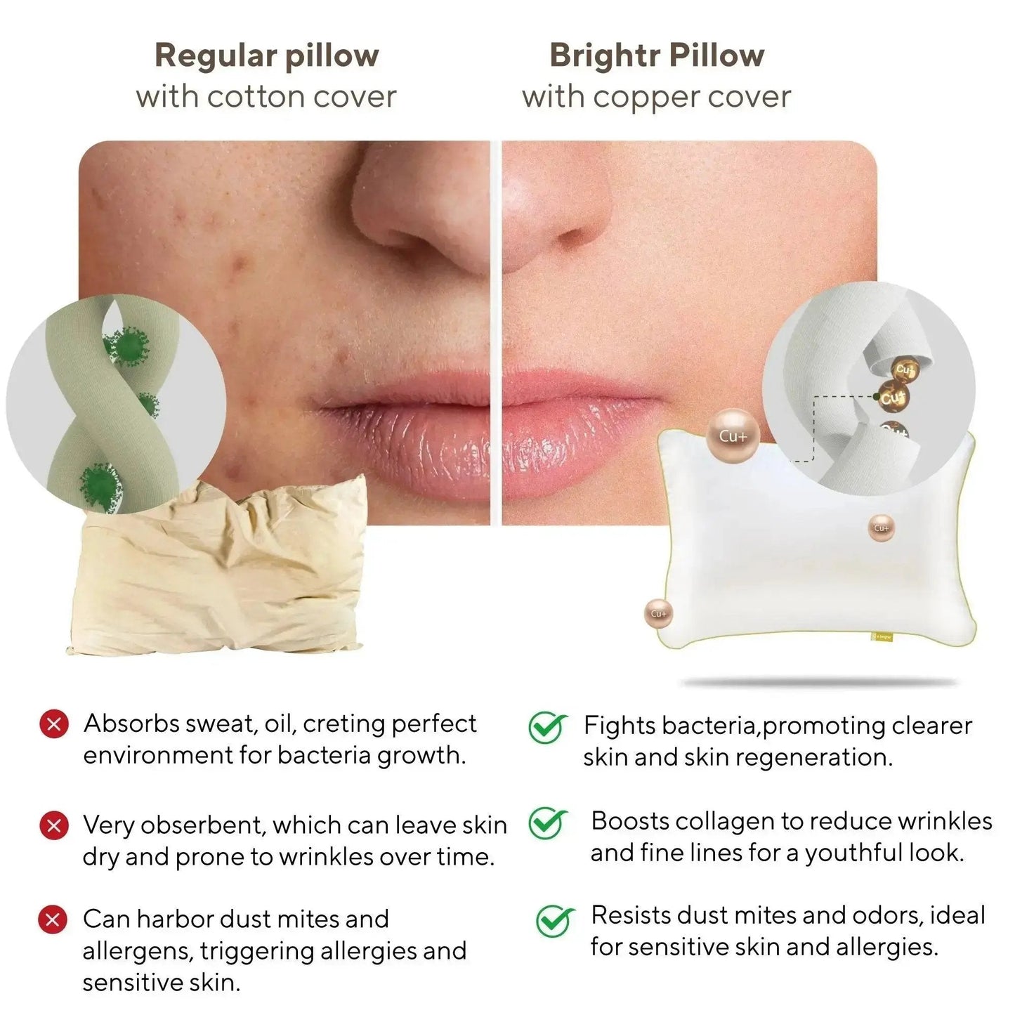 Brightr® Nox Vegan Best Down Alternative pillow