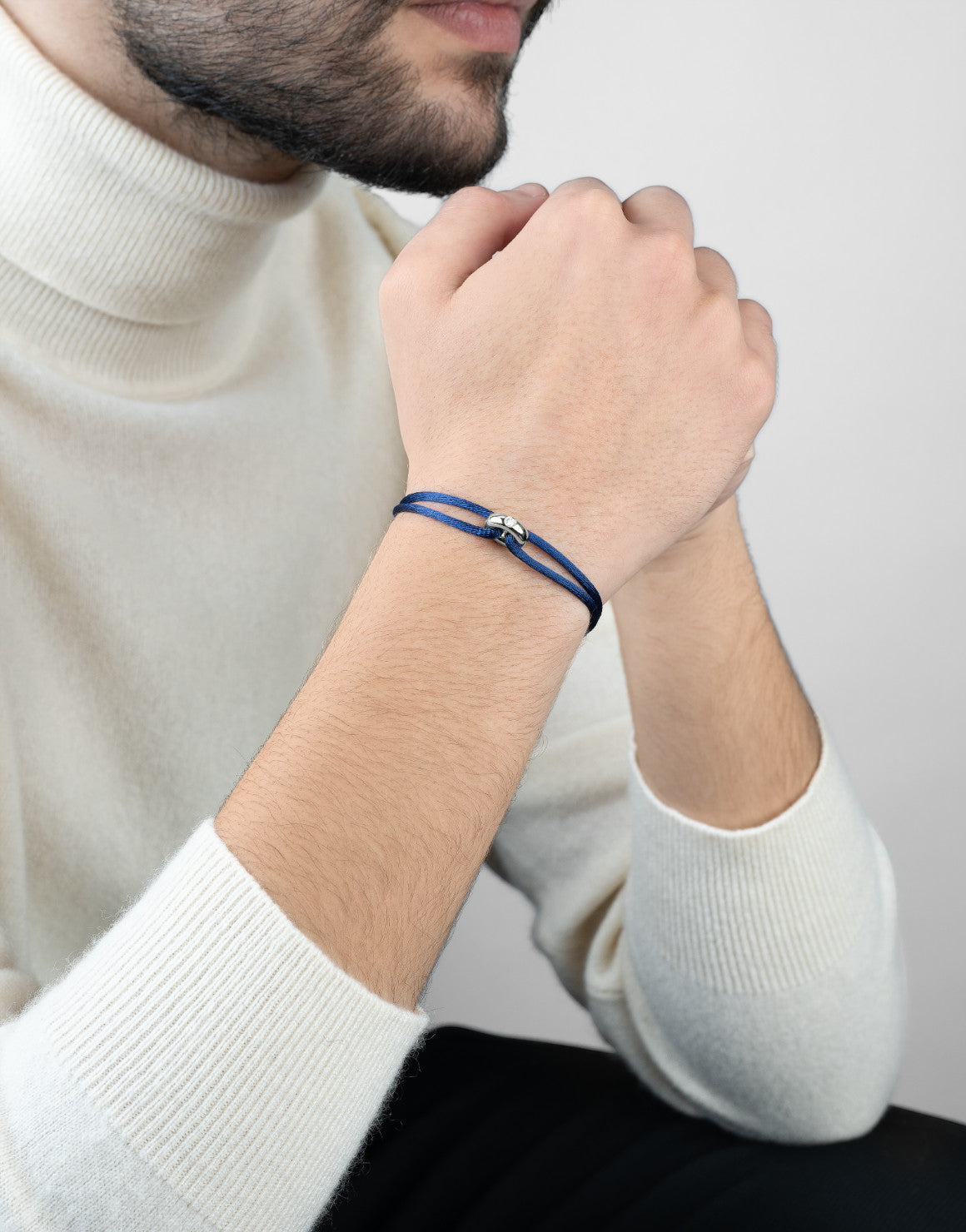 Silver Soho Diamond Cord Bracelet
