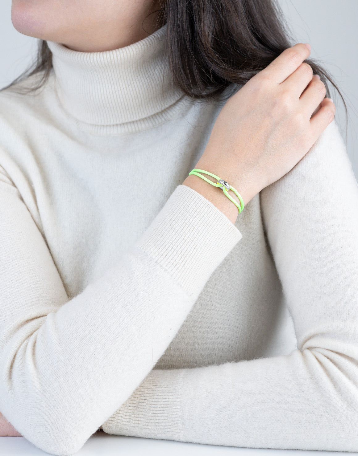 Silver Soho Cord Bracelet