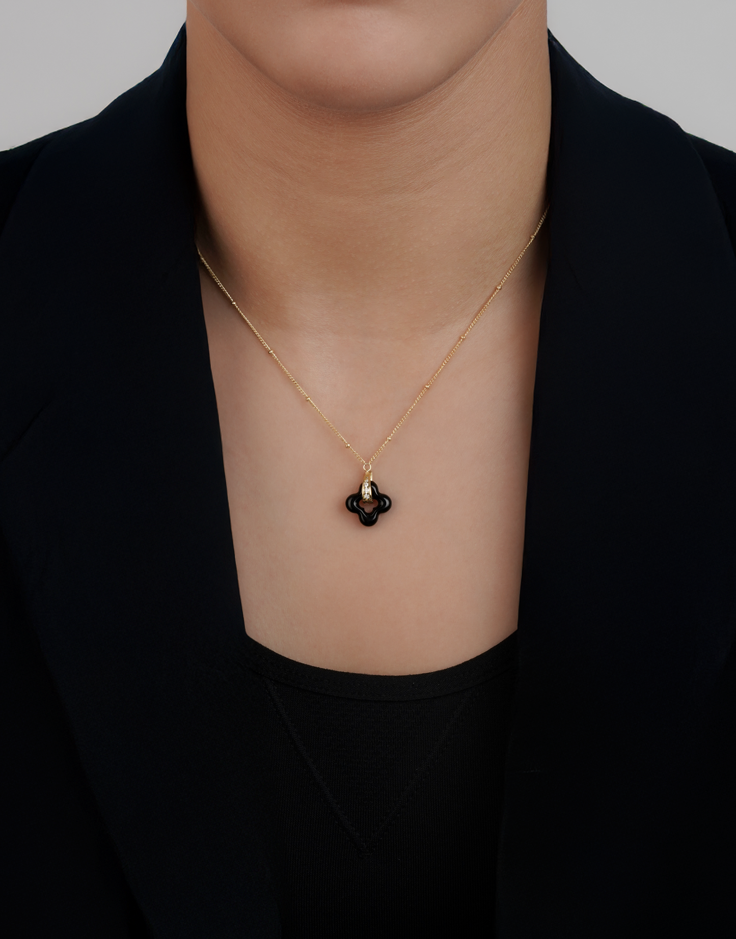 Golden Clover Necklace