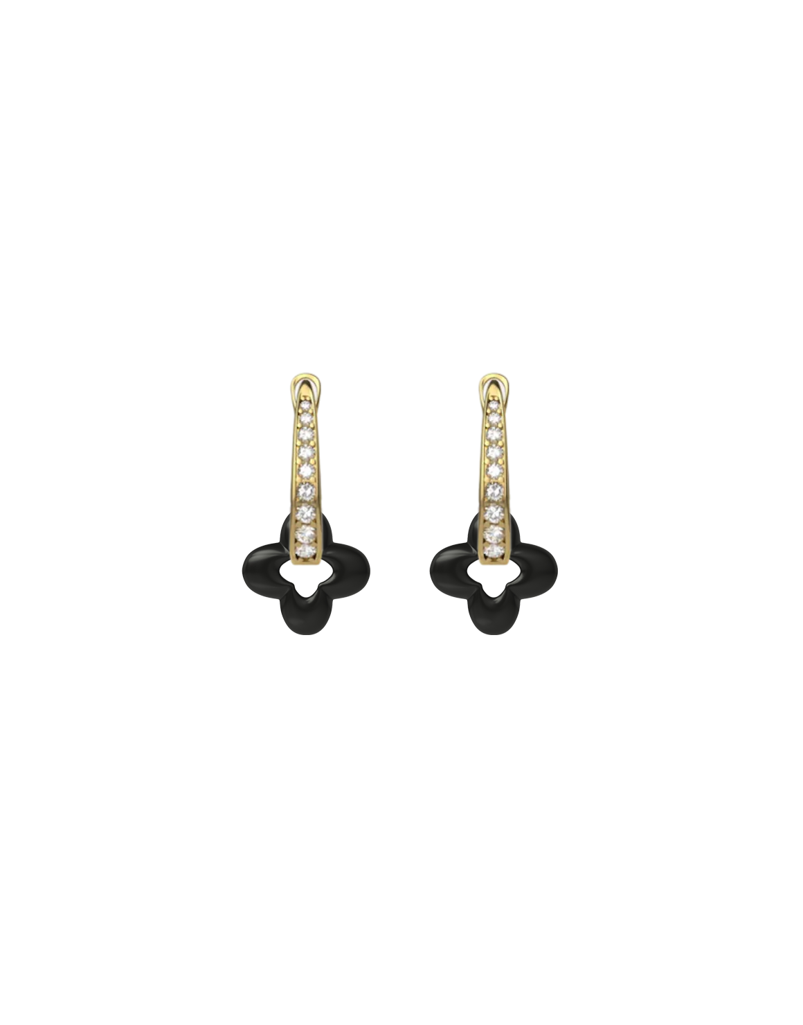 Golden Clover Earrings