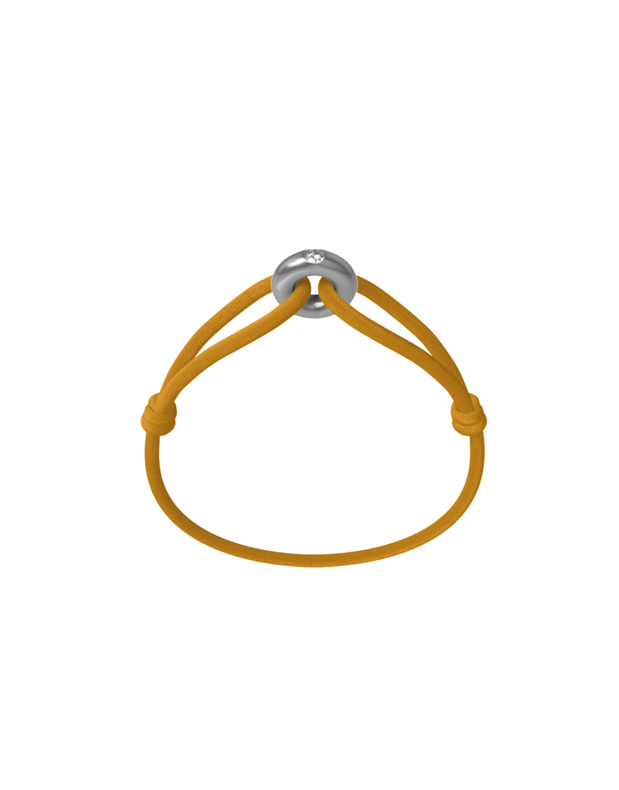 Silver Soho Diamond Cord Bracelet