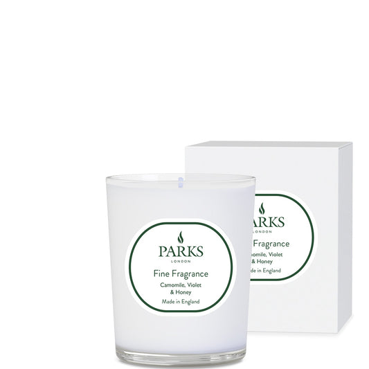 FINE FRAGRANCE 180G CANDLE CAMOMILE, VOILET & HONEY