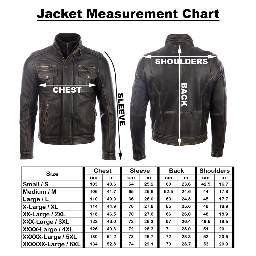 S8T4 Men’s Special Biker Jacket - Black