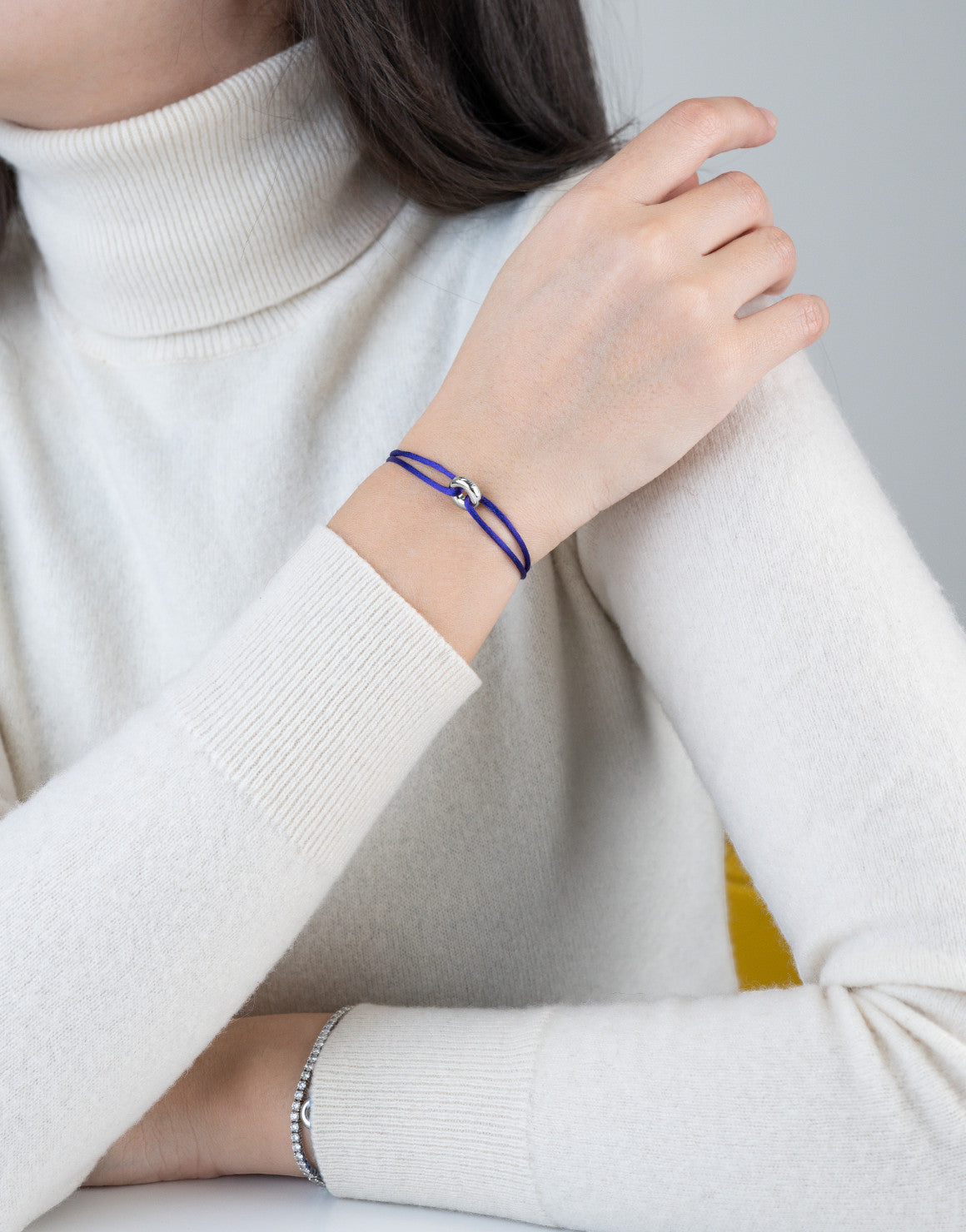 Mini Silver Soho Cord Bracelet