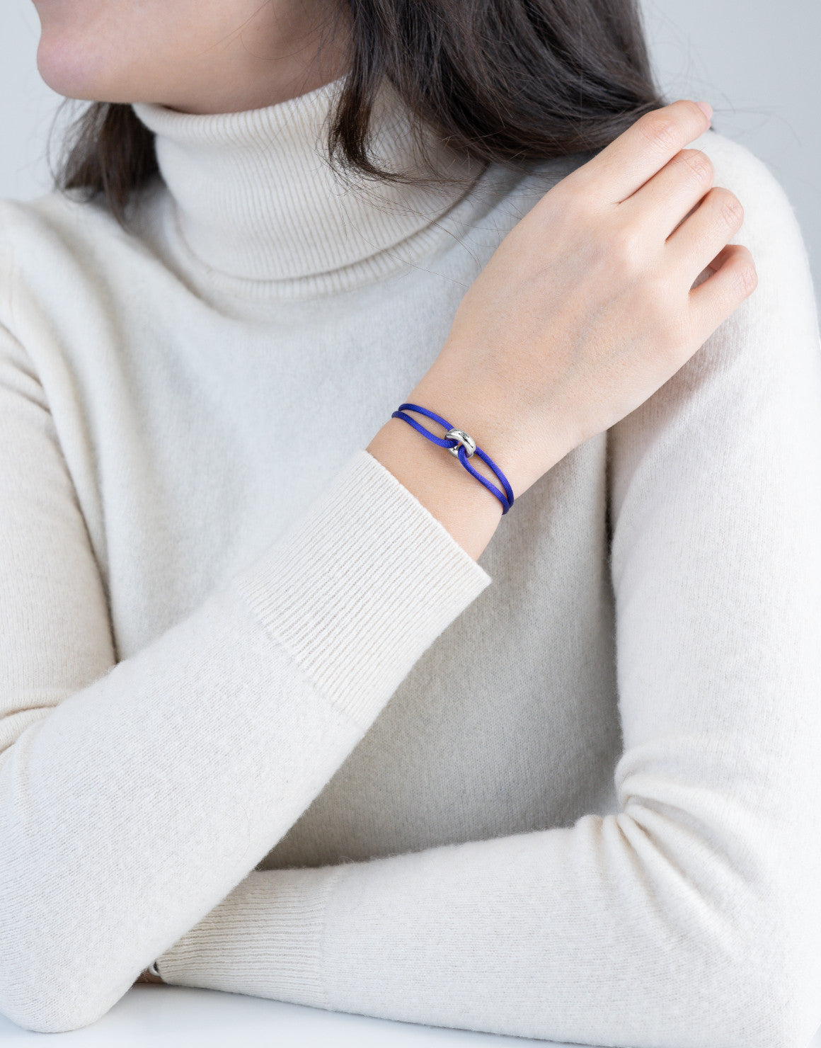 Silver Soho Cord Bracelet