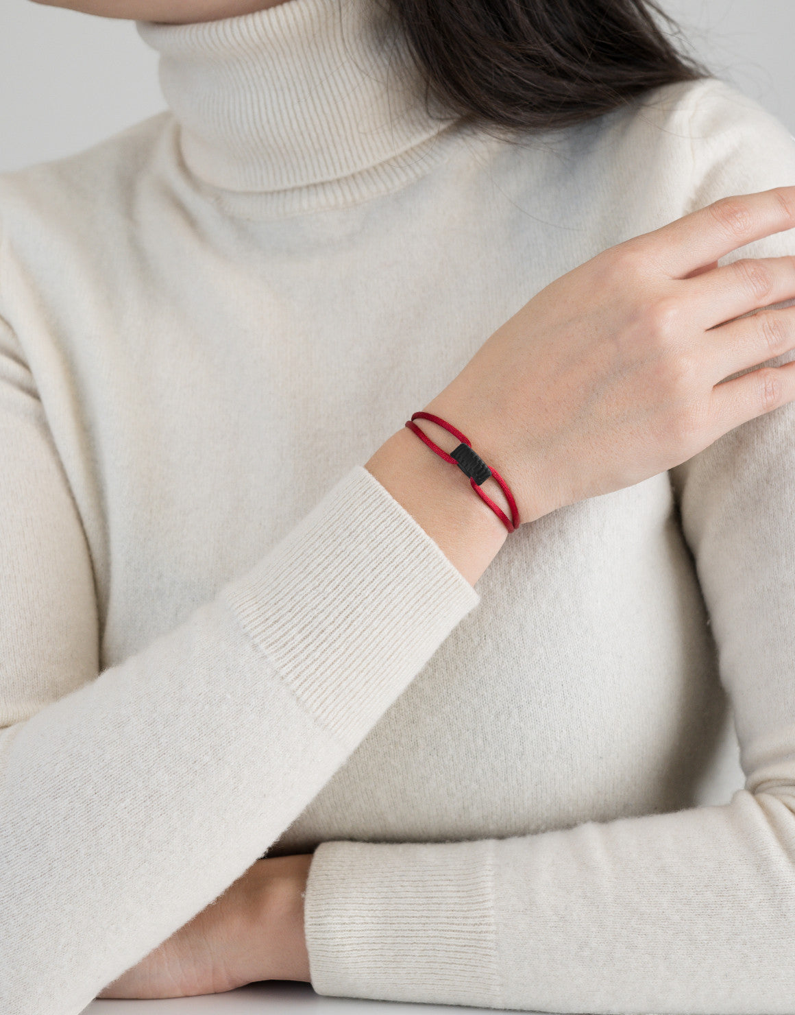 Carbon Regent Cord Bracelet