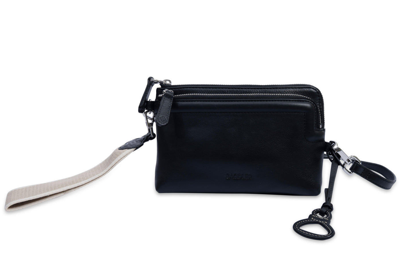 Heather Leather Clutch & Crossbody Bag - Handmade by Saddler – Versatile & Compact